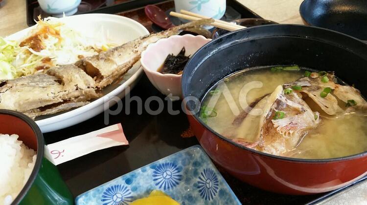 鯵のから揚げ定食 あじ,ご飯,ランチの写真素材