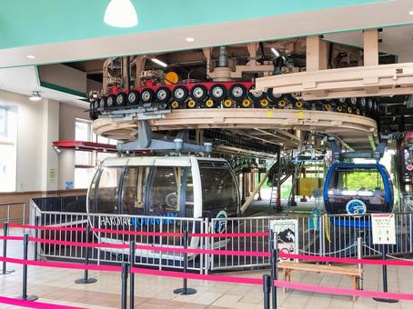 箱根ロープウェイ早雲山駅の乗り場 箱根ロープウェイ早雲山駅の乗り場 早雲山駅,箱根ロープウェイ,乗り場の写真素材