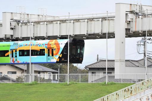 モノレール モノレール,千葉都市モノレール,千葉モノレールの写真素材