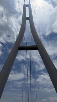 三島市の吊り橋2 三島市の吊り橋2 三島市,三島,橋の写真素材