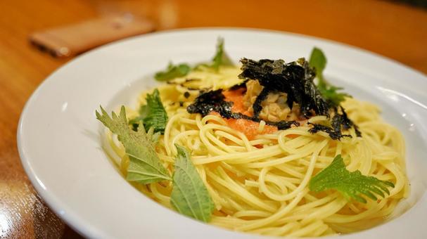 たらスパ たらスパ めんたいスパ,たらこスパ,スパゲッティの写真素材