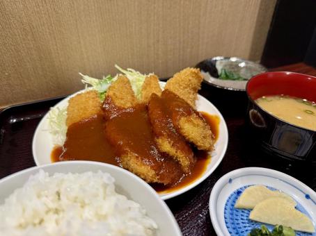 チキンカツ定食 チキンカツ,フライ,揚げ物の写真素材