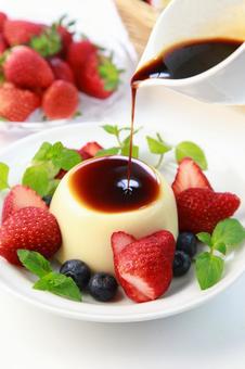 Photo, pudding, pastry, custard pudding, 