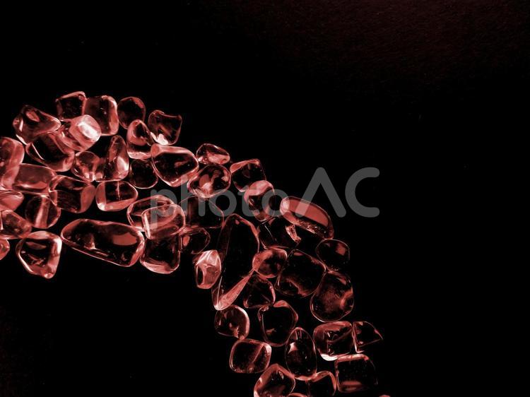 天然石　水晶　パワーストーン　さざれ石 ピンク,クリスタル,クォーツの写真素材
