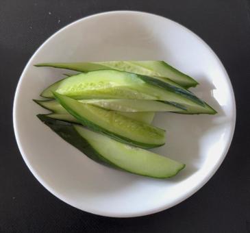 Photo, cucumber pickled in rice bran, pickled vegetables, cucumber, 