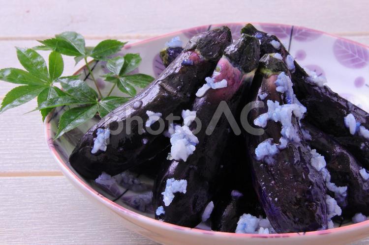 夏のご馳走　茄子の浅漬け ナス,茄子,なすの写真素材