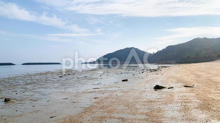 美濃ケ浜海浜公園の海辺風景 美濃ケ浜,海浜公園,海の写真素材