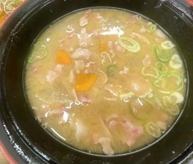 豚汁 みそ汁 刻みネギ 豚汁 みそ汁 刻みネギ 豚汁,みそ汁,お味噌汁の写真素材