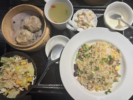 五目御飯_ランチ定食 五目御飯_ランチ定食 チャーハン,炒飯,五目チャーハンの写真素材