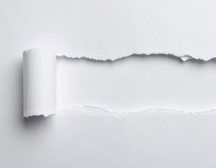 破れた白い紙の写真