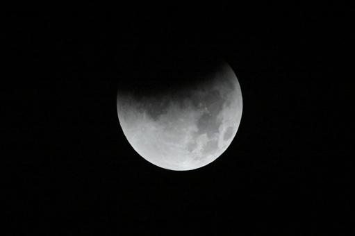 今朝早朝の皆既月食 3 今朝早朝の皆既月食 3の写真