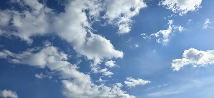 青空と雲 青空と雲の写真