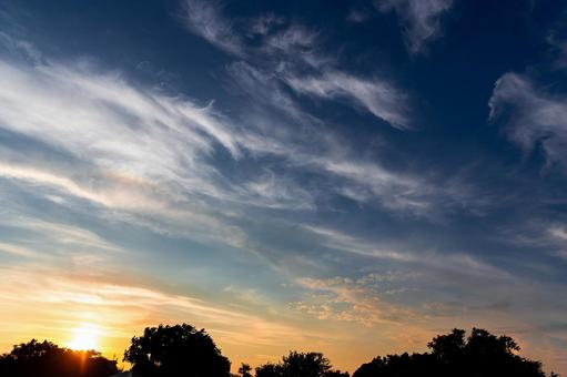 Summer sky in the evening the day after the typhoon passed 3, JPG