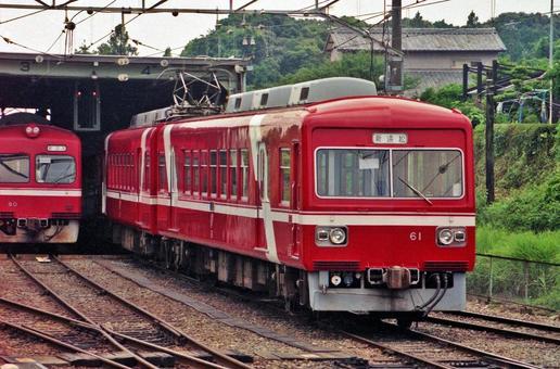 遠州鉄道　電車　ローカル線　フィルム写真 鉄道,電車,駅の写真素材