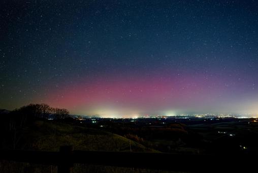 低緯度オーロラ 低緯度オーロラ,オーロラ,低緯度の写真素材