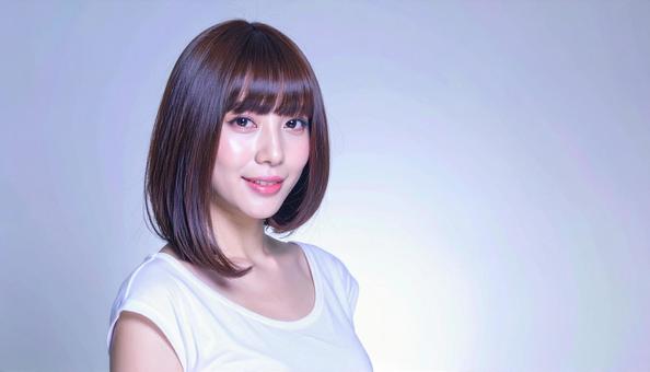 ヘアスタイルモデルの写真