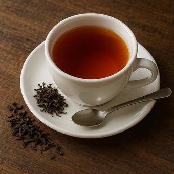 レモンティー風　紅茶カップのイメージの写真