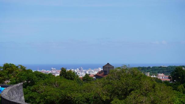 沖縄_首里城公園 沖縄_首里城公園 守礼門,首里城,沖縄の写真素材