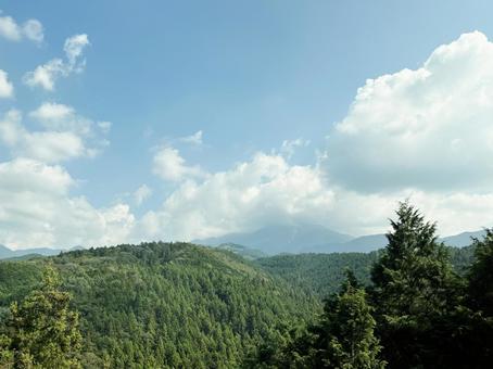 山と空の風景 山と空の風景の写真