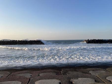 海岸の波打ち 海岸の波打ち 海,波,海岸の写真素材