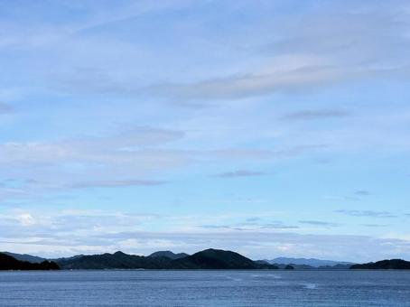 青空と海の風景 青空と海の風景の写真