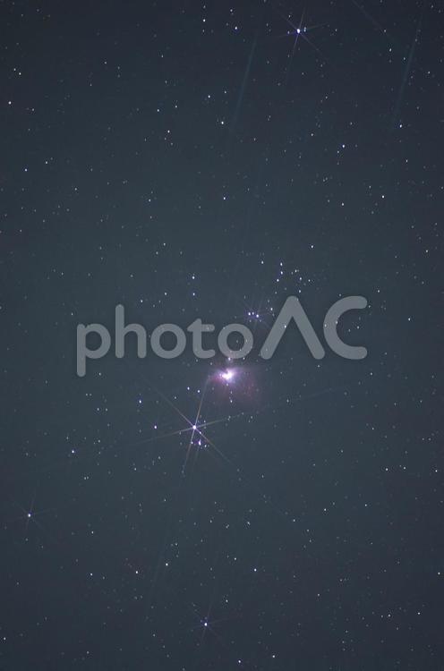 オリオン座大星雲　(画像処理無し） オリオン座,オリオン座大星雲,星雲の写真素材
