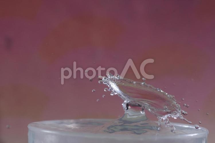 水滴百変化 水滴,不思議,一瞬の写真素材