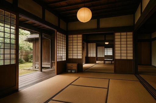 古き良き伝統的な古民家の写真