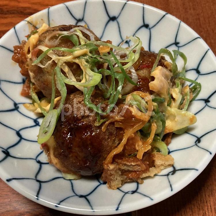 たこ焼きとりわけ たこ焼き,大玉,チーズの写真素材