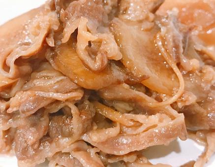 甘露煮 甘露煮 甘露煮,牛肉とごぼうの甘露煮,牛味付け焼肉の写真素材