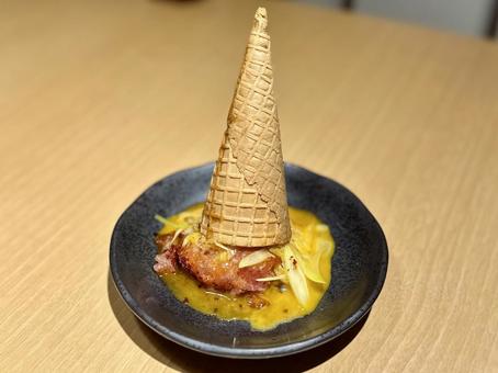 ネギとろユッケ ネギとろユッケ,ユッケ,葱の写真素材