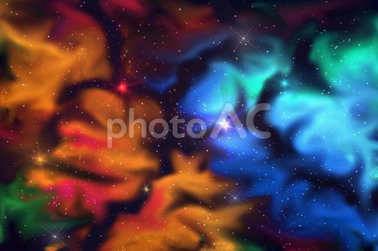 幻想的背景素材　散光星雲と宇宙 背景素材,背景,素材の写真素材