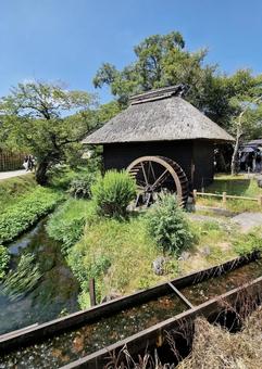 水車 水車,和式,日本の写真素材