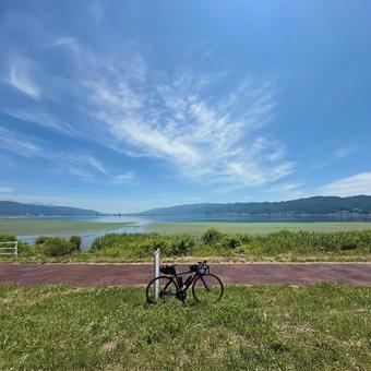 諏訪湖サイクリングロード_3 諏訪湖サイクリングロード_3の写真