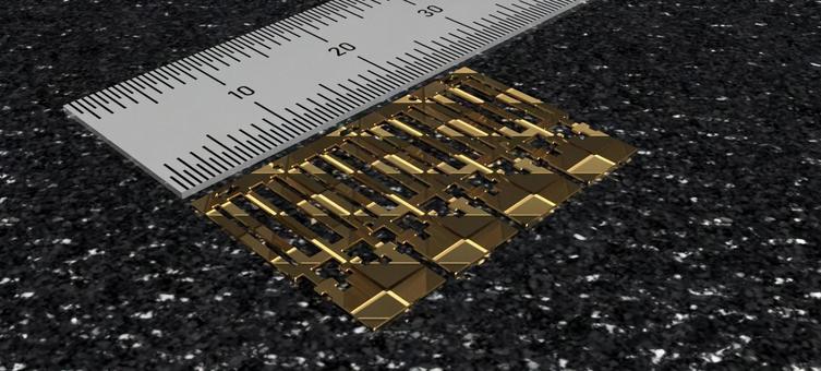 Photo, ruler, metal, semiconductor, 