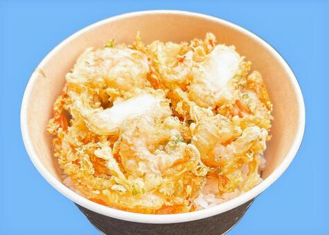 かき揚げ丼 かき揚げ,丼,どんぶりの写真素材