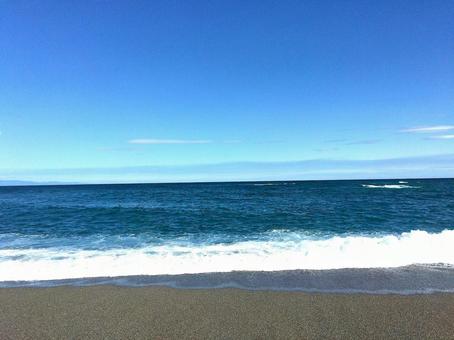 桂浜（高知県） 四国,青い海,砂浜の写真素材