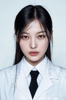 医療・科学分野のイメージに最適な女性 医療・科学分野のイメージに最適な女性の写真