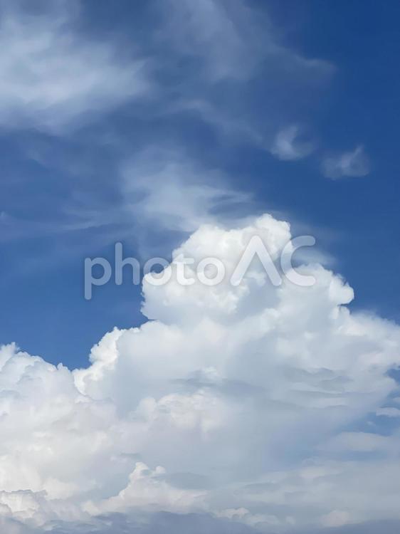 青　青空　雲　天気　背景 空,晴れ,くもの写真素材
