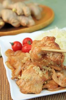 しょうが焼き しょうが焼き しょうが焼き,豚肉,生姜の写真素材