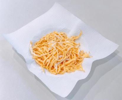 Thinly sliced egg, JPG