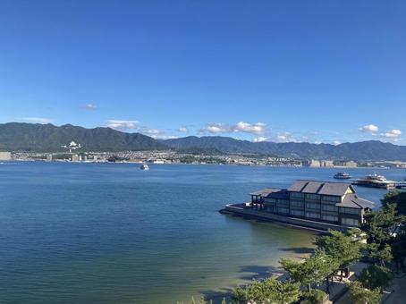 宮島 宮島 海,瀬戸内海,広島の写真素材