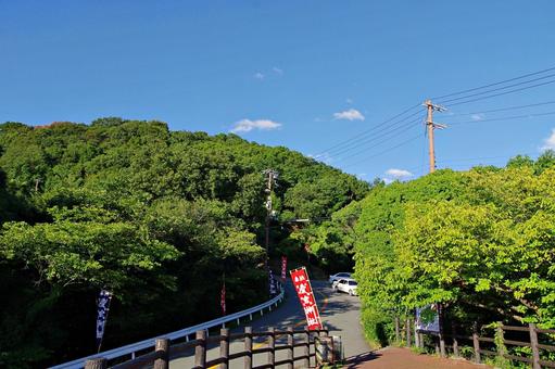 五月山秀望台にて 五月山秀望台にて 展望台,秀望台,五月山の写真素材