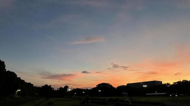 夕暮れ 夕暮れの写真