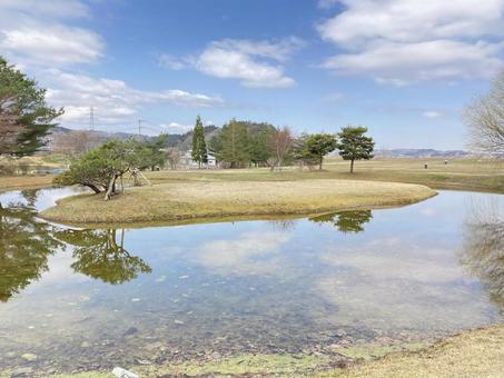 柳之御所遺跡 柳之御所,柳之御所遺跡,遺跡の写真素材