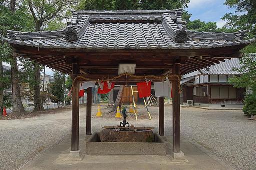 パワースポット 滋賀県 蜊江神社④手水所 パワースポット 滋賀県 蜊江神社④手水所の写真