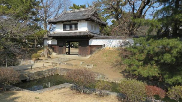土浦城　本丸　太鼓櫓門 土浦城,亀城,太鼓櫓門の写真素材