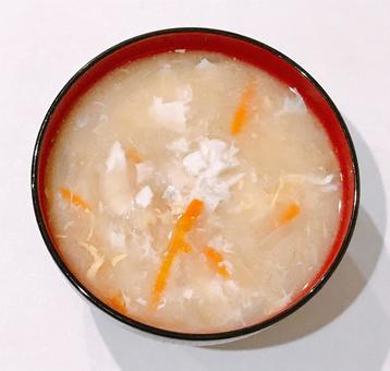 Egg miso soup, JPG
