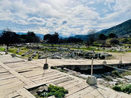 エフェソスの歩道の写真