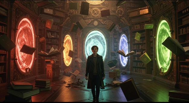 ファンタジックタイムトリップ　近世図書館の写真